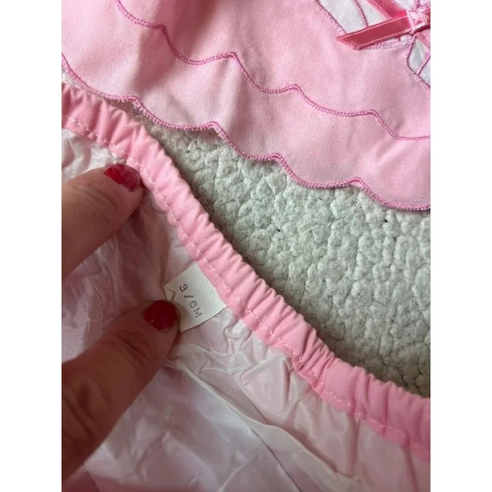 Vintage Mayfair 2 Piece Set Pink Baby Cakes Top & Diaper Bottom 3-6 Months